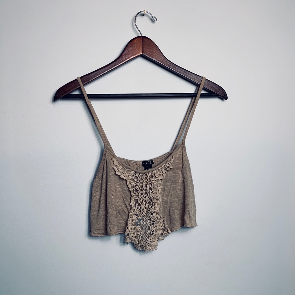 Creme Summer Crop Top